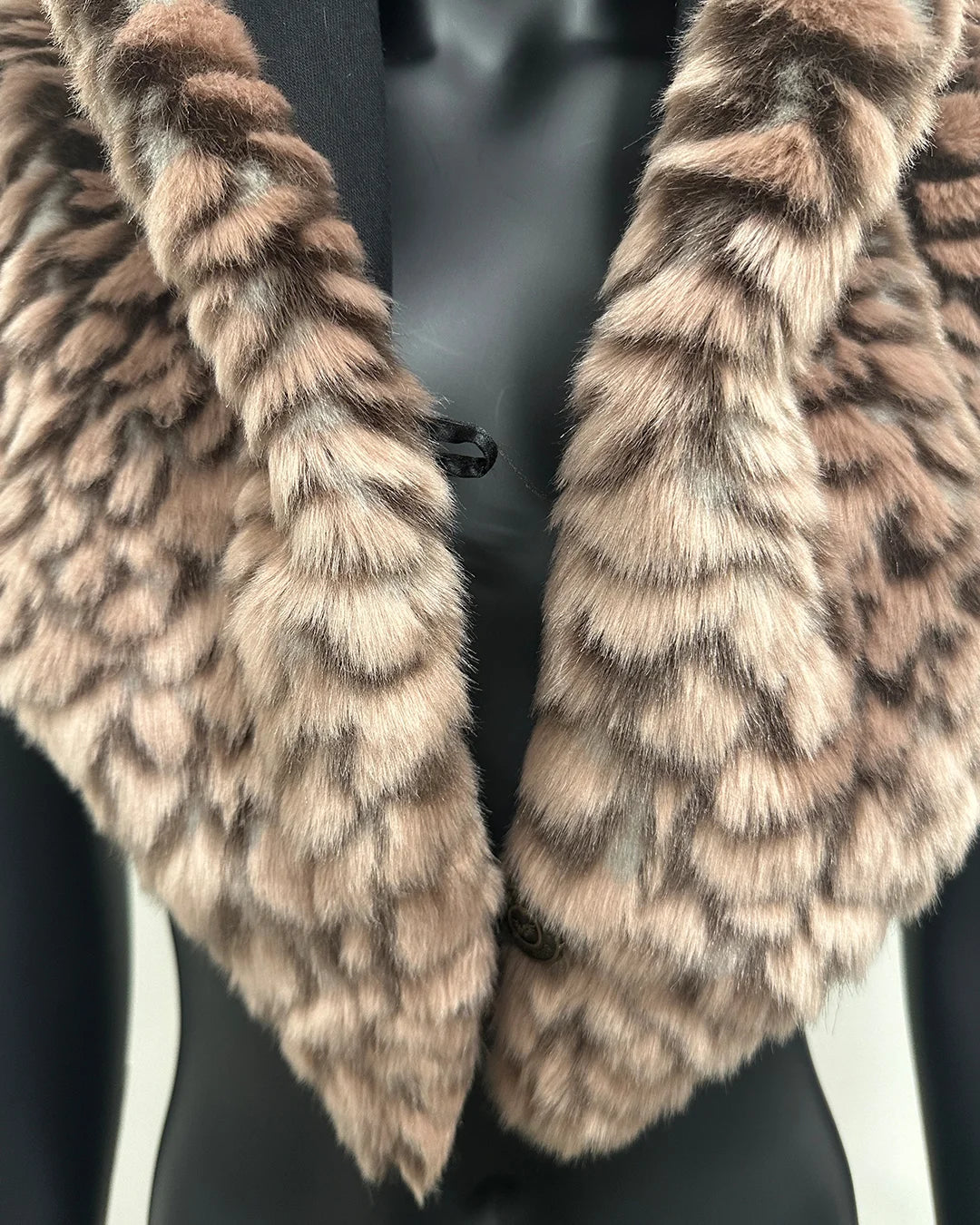 *Almost Purfect* C.E. Hooded Faux Fur Shawl | Mermaid