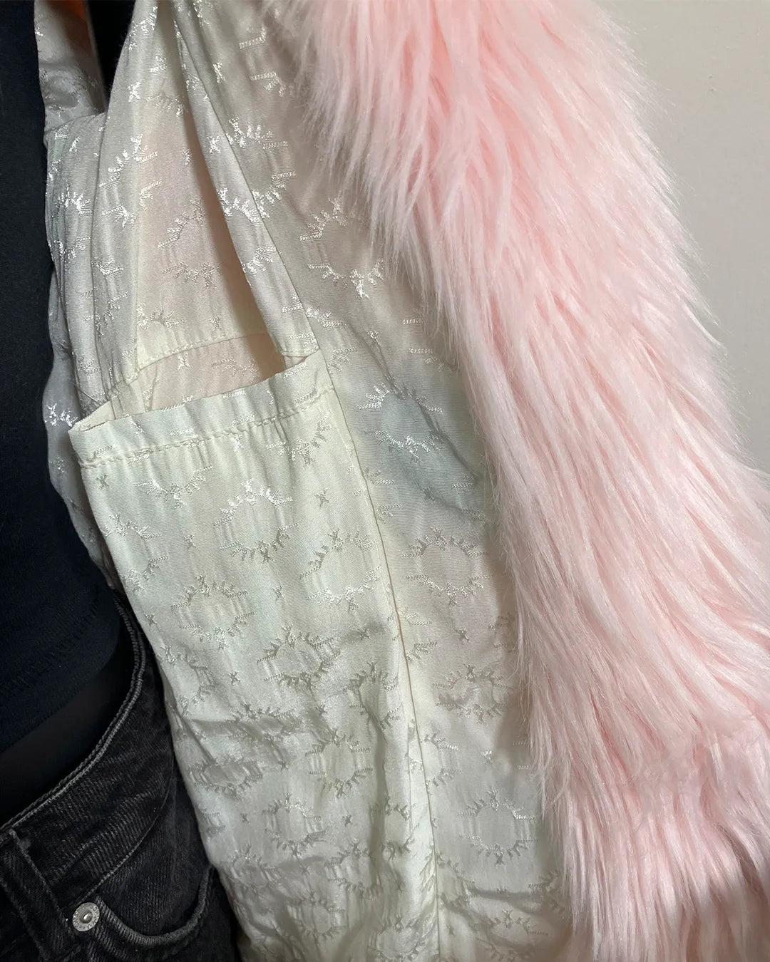 *Almost Purfect* Classic Pink Faux Fur Coat | Flamingo Wolf - MEDIUM