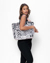 White Tiger Faux Fur Tote Bag