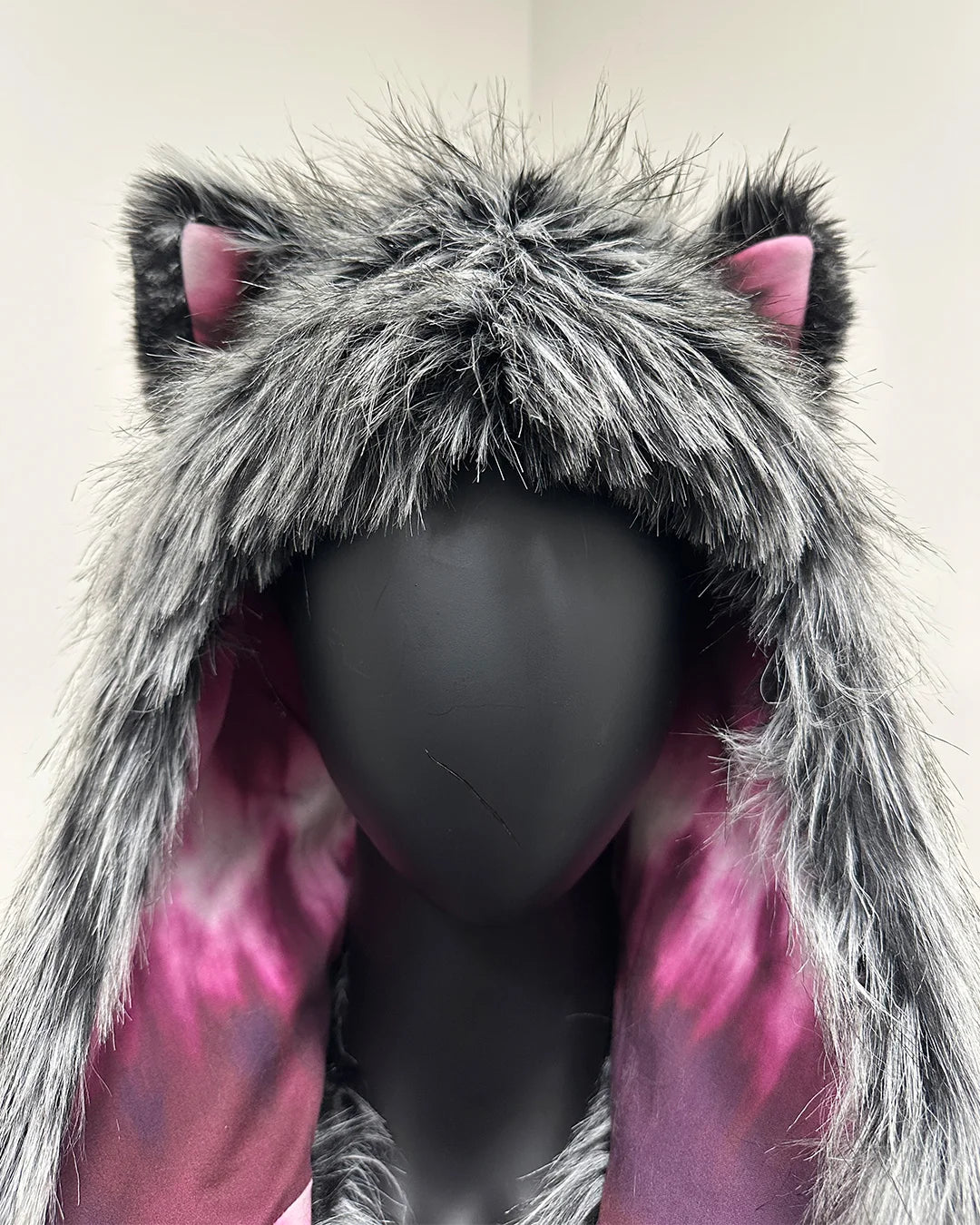 *Almost Purfect* C.E. Faux Fur SpiritHood | Siberian Wolf