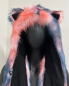 *Sample* Collector Edition Faux Fur Hood | Peach Sorbet Cat
