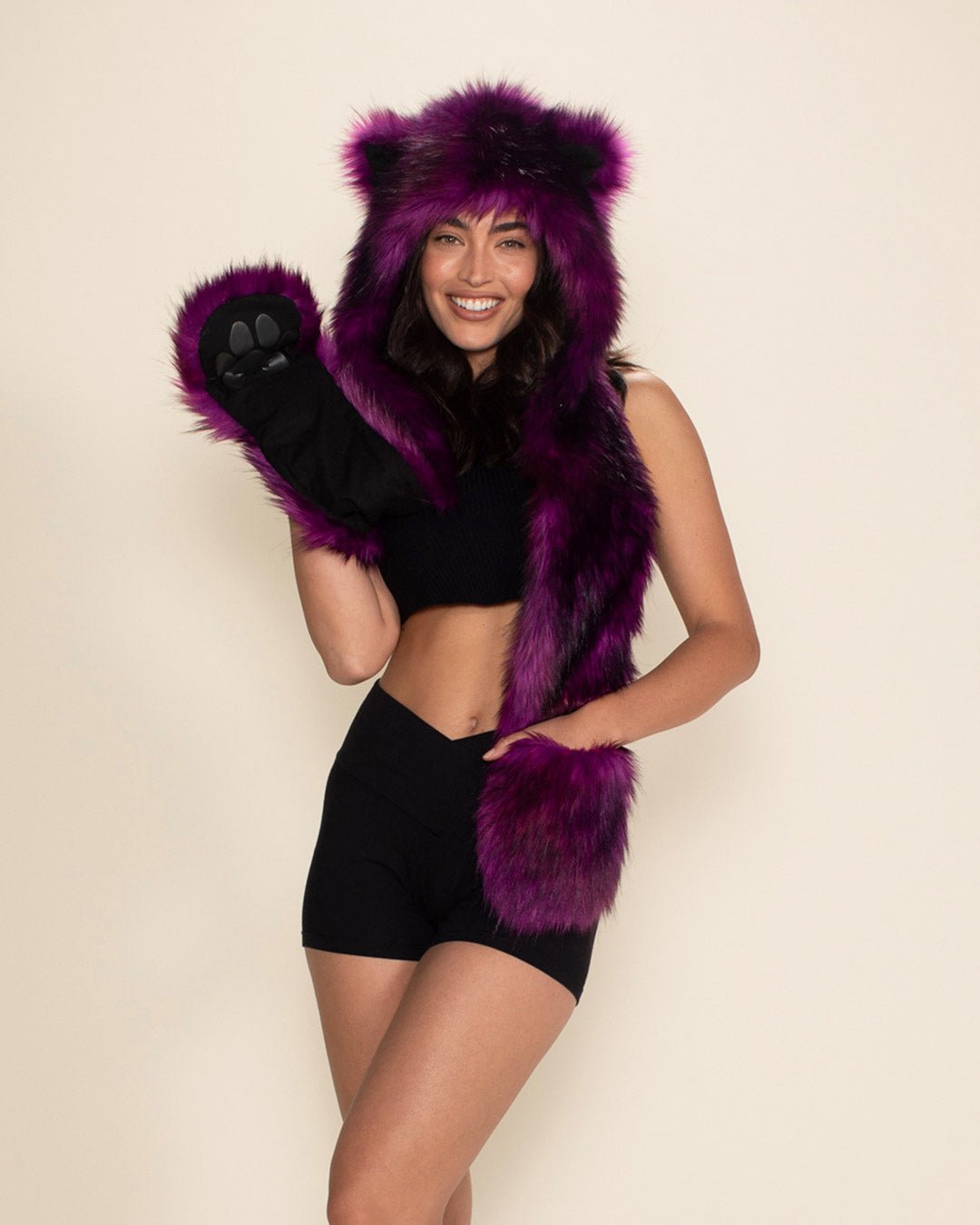 Purple Panther Collector Edition Faux Fur Hood | Women's