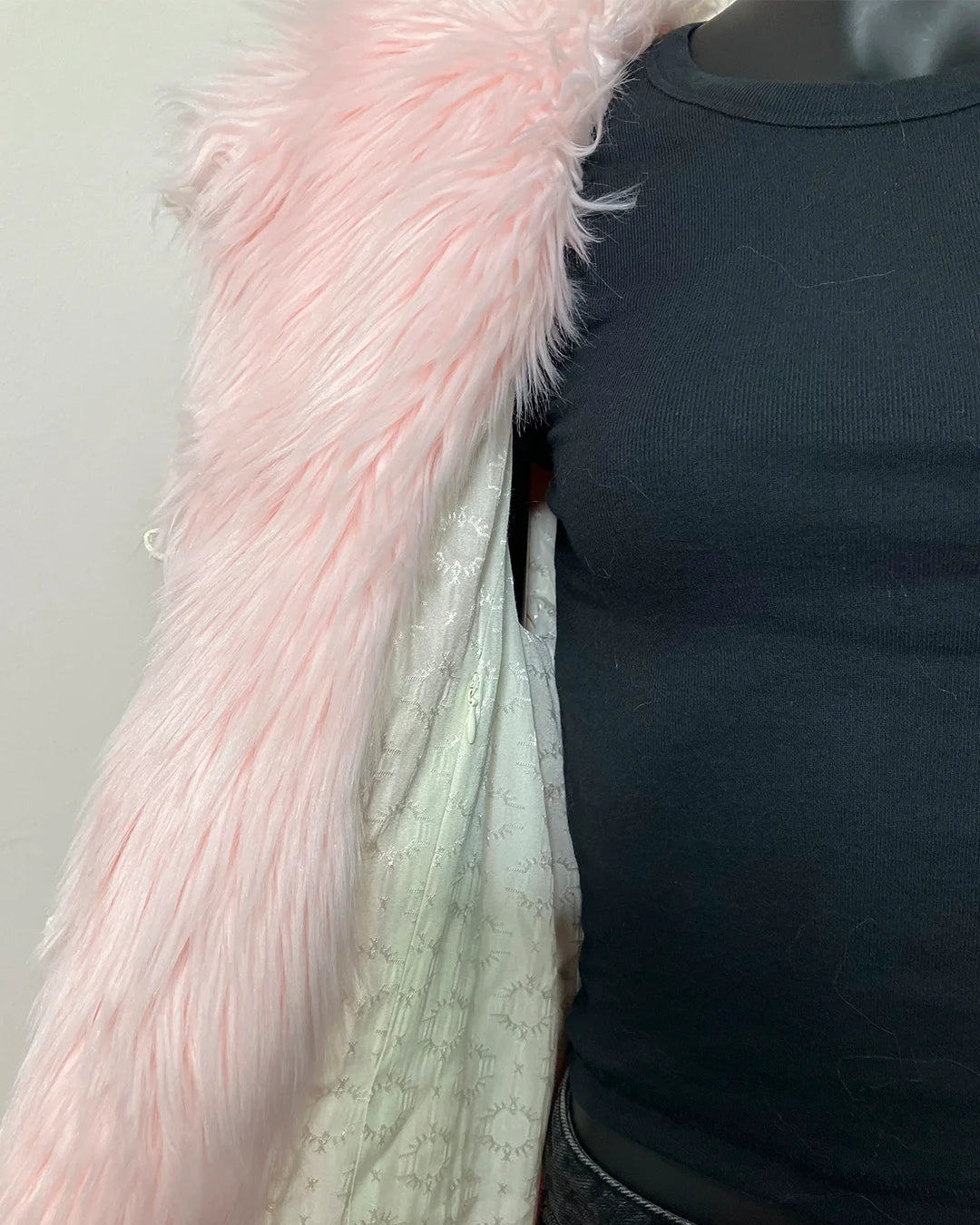 *Almost Purfect* Classic Pink Faux Fur Coat | Flamingo Wolf - MEDIUM