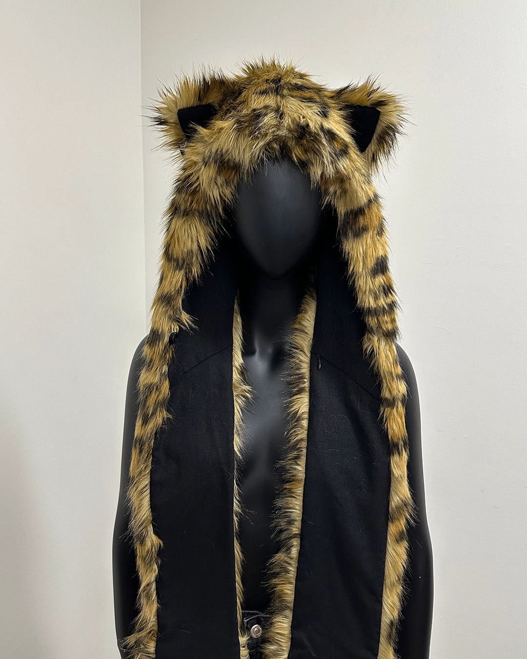 *Last Stock* Javan Leopard Faux Fur Hood