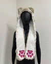 *Sample* Kids Faux Fur Hood | Snow Leopard