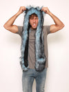 Man wearing Ice Husky Collector Edition Faux Fur Hood