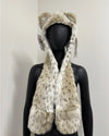 *Sample* Kids Faux Fur Hood | Snow Leopard