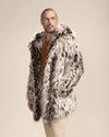 Hooded Men's Faux Fur Coat | Lil' Cheetah | Made-To-Order