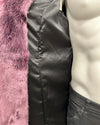 *Sample* V-Neck Luxe Faux Fur Coat | Lavender Wolf - X-Large