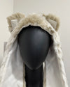 *Sample* Kids Faux Fur Hood | Snow Leopard
