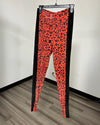 *One Of A Kind / Prototype* Sunrise Cheetah Velvet Contrast Leggings - MEDIUM