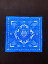 Blue Bandana with King Cheetah Design