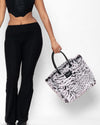 White Tiger Faux Fur Tote Bag
