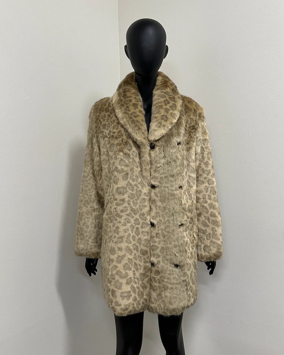 *Last Stock* Luxe Faux Fur Coat | African Golden Cat - Small