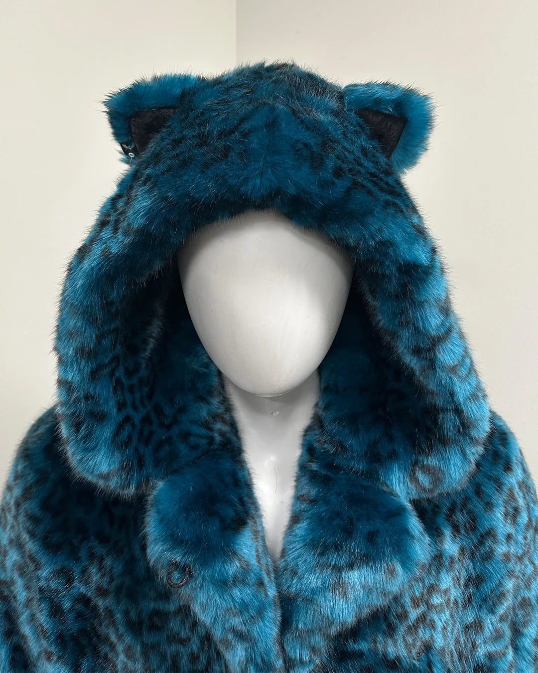 *Last Stock* Classic Luxe Faux Fur Coat | Ice Leopard - Medium