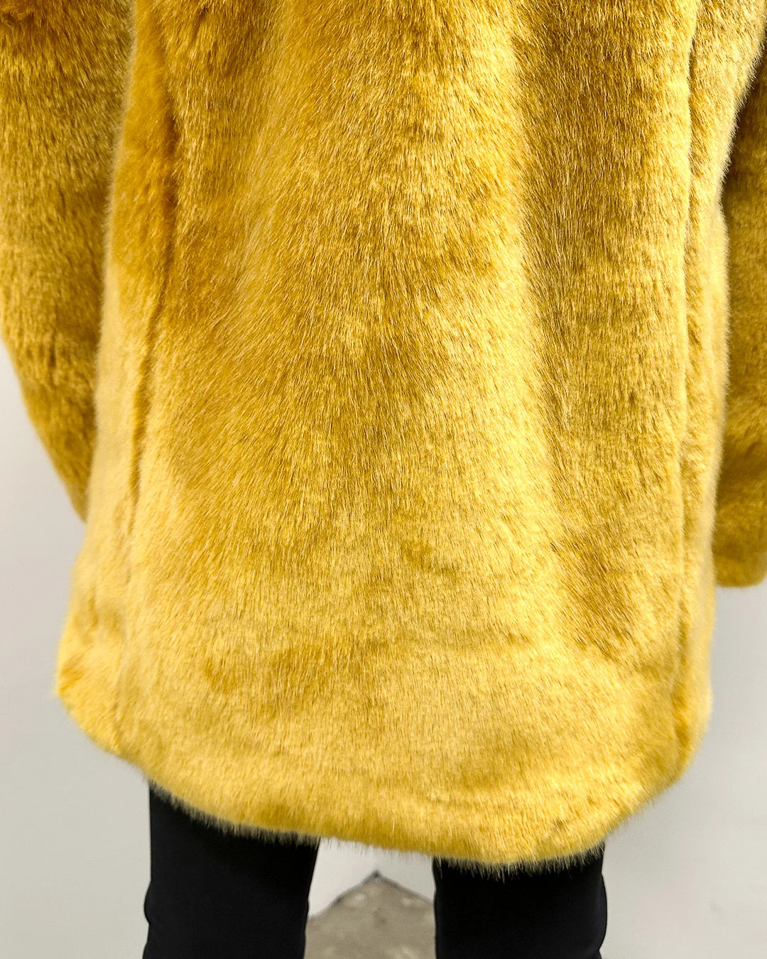 *Almost Purfect* Faux Fur Coat |  Gold Wolf Luxe -X-Large