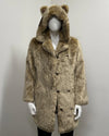 *Last Stock* Luxe Classic Faux Fur Coat | African Golden Cat - Medium