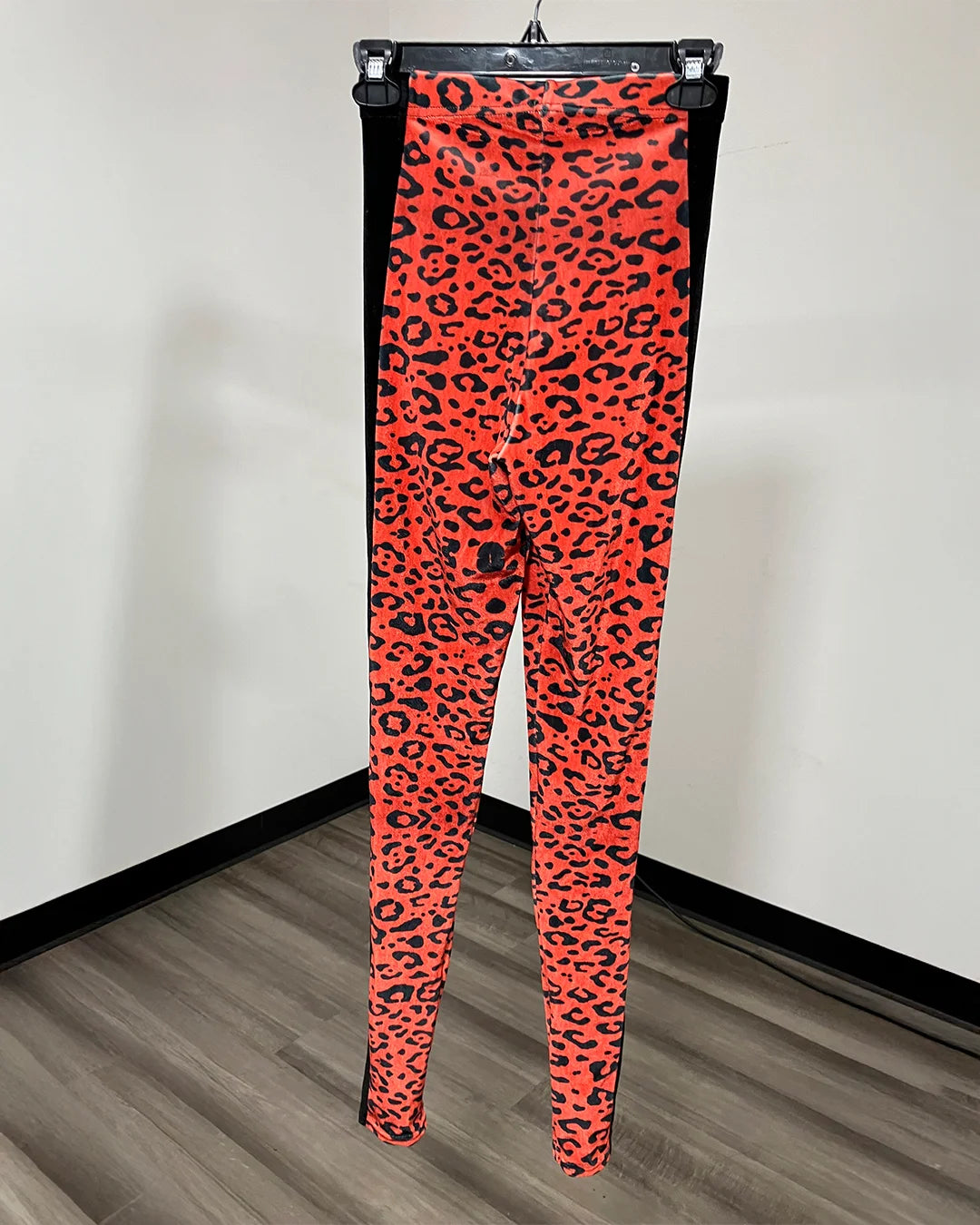 *One Of A Kind / Prototype* Sunrise Cheetah Velvet Contrast Leggings - X-SMALL