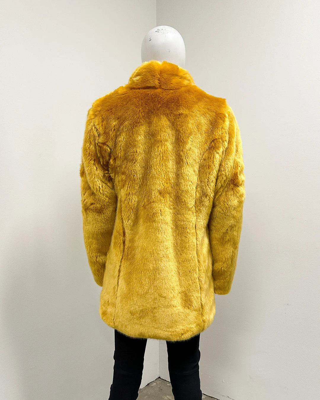 *Almost Purfect* Faux Fur Coat |  Gold Wolf Luxe -X-Large