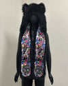 *Sample* Luxe C.E Faux Fur SpiritHood | Black Fox