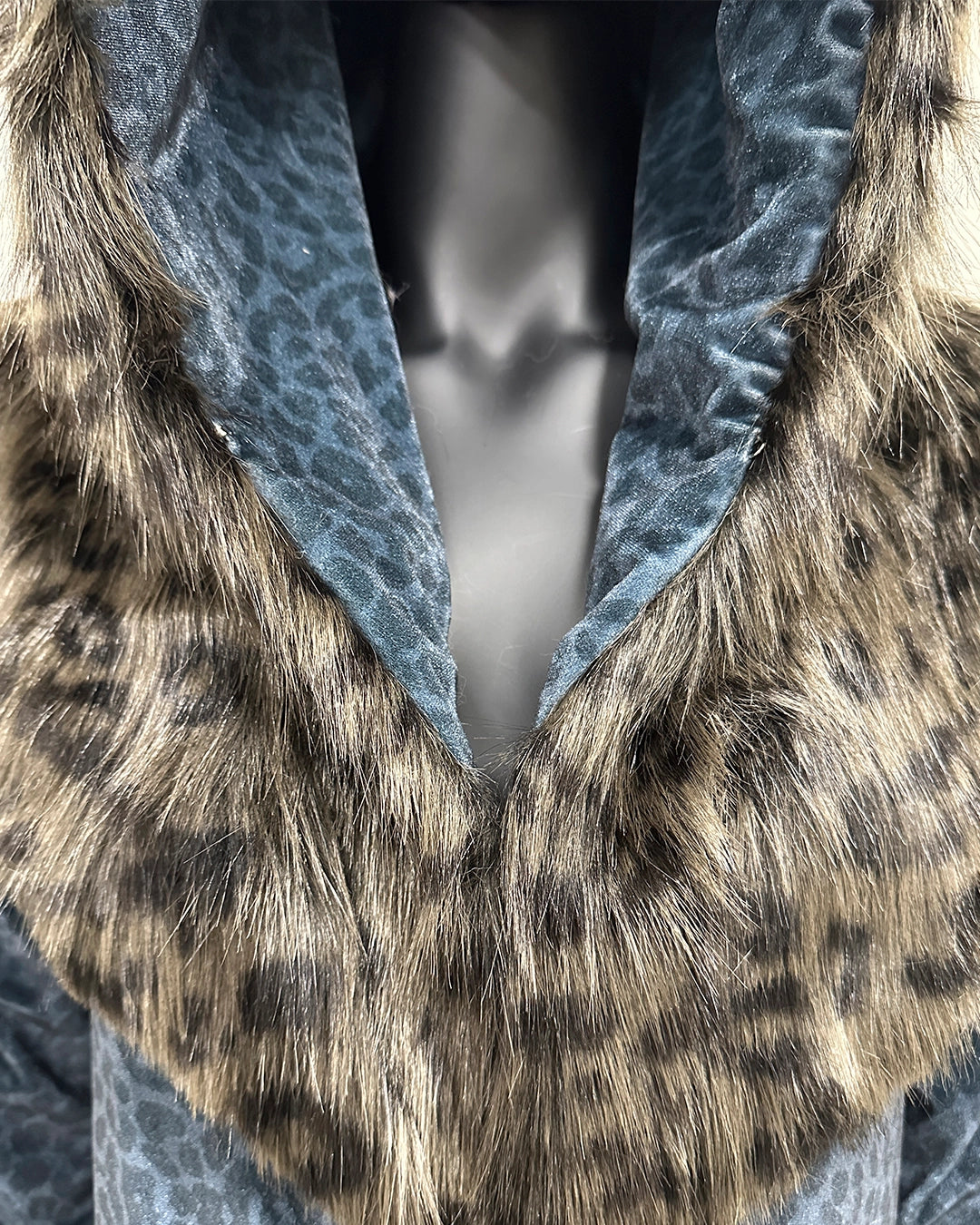 *Last stock* Classic Faux Fur Animal Velvet Onesie | Black Panther - Small