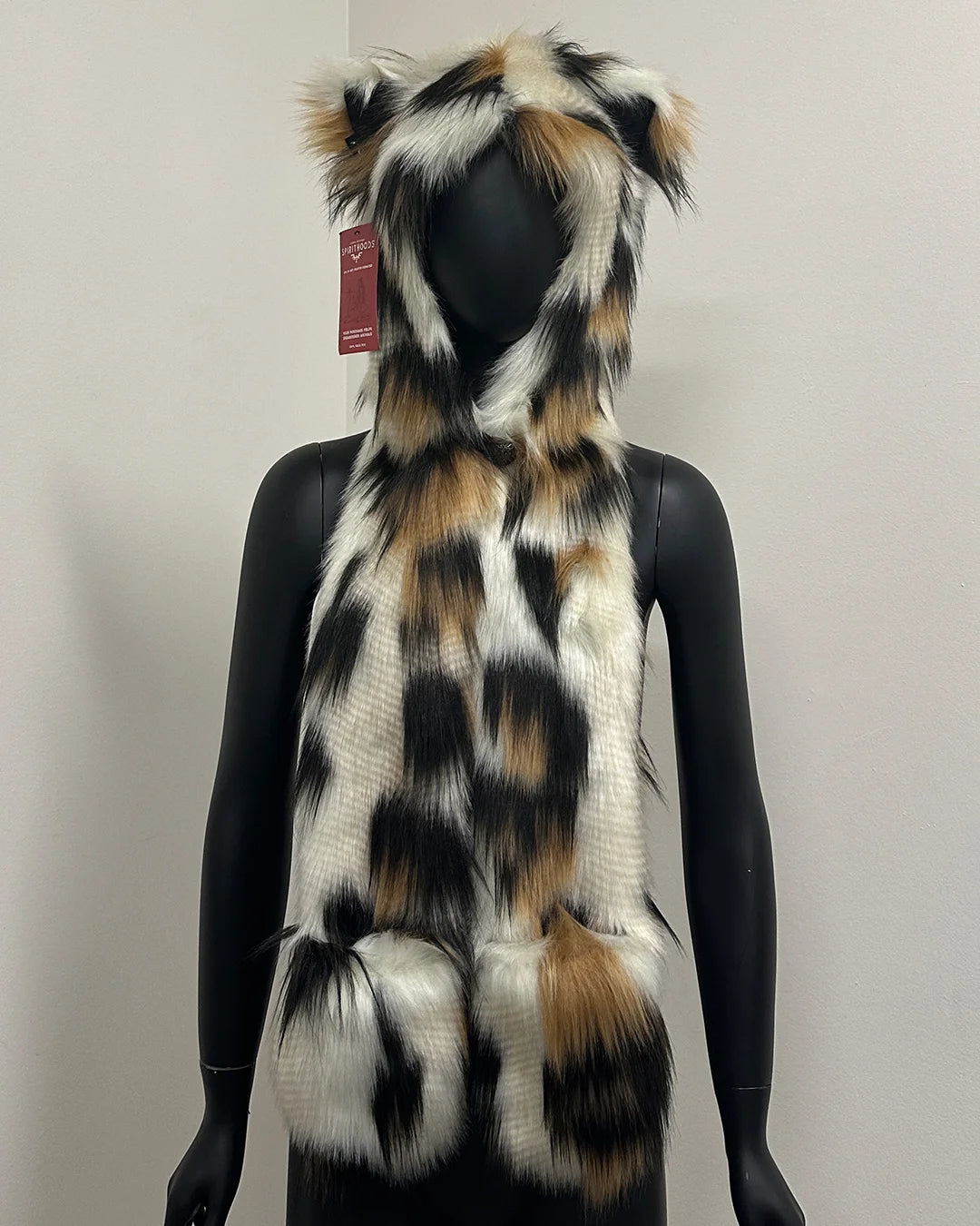 *Last Stock* C.E. Faux Fur SpiritHood | Manx Cat