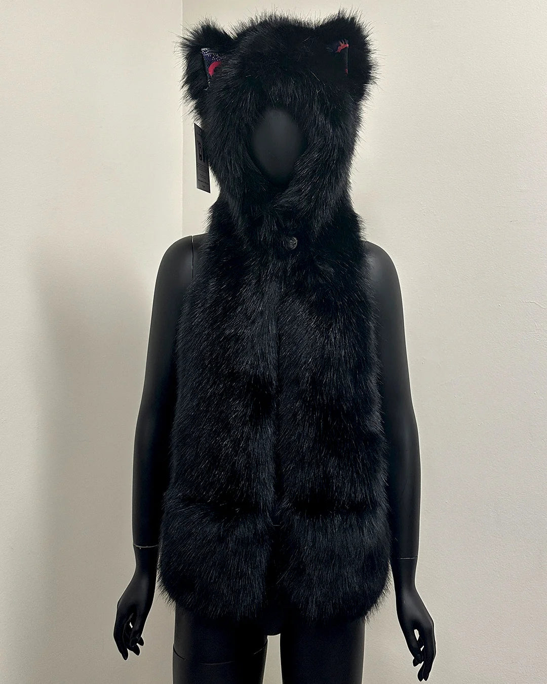 *Sample* Luxe C.E Faux Fur SpiritHood | Black Fox
