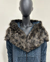 *Last stock* Classic Faux Fur Animal Velvet Onesie | Black Panther - Small