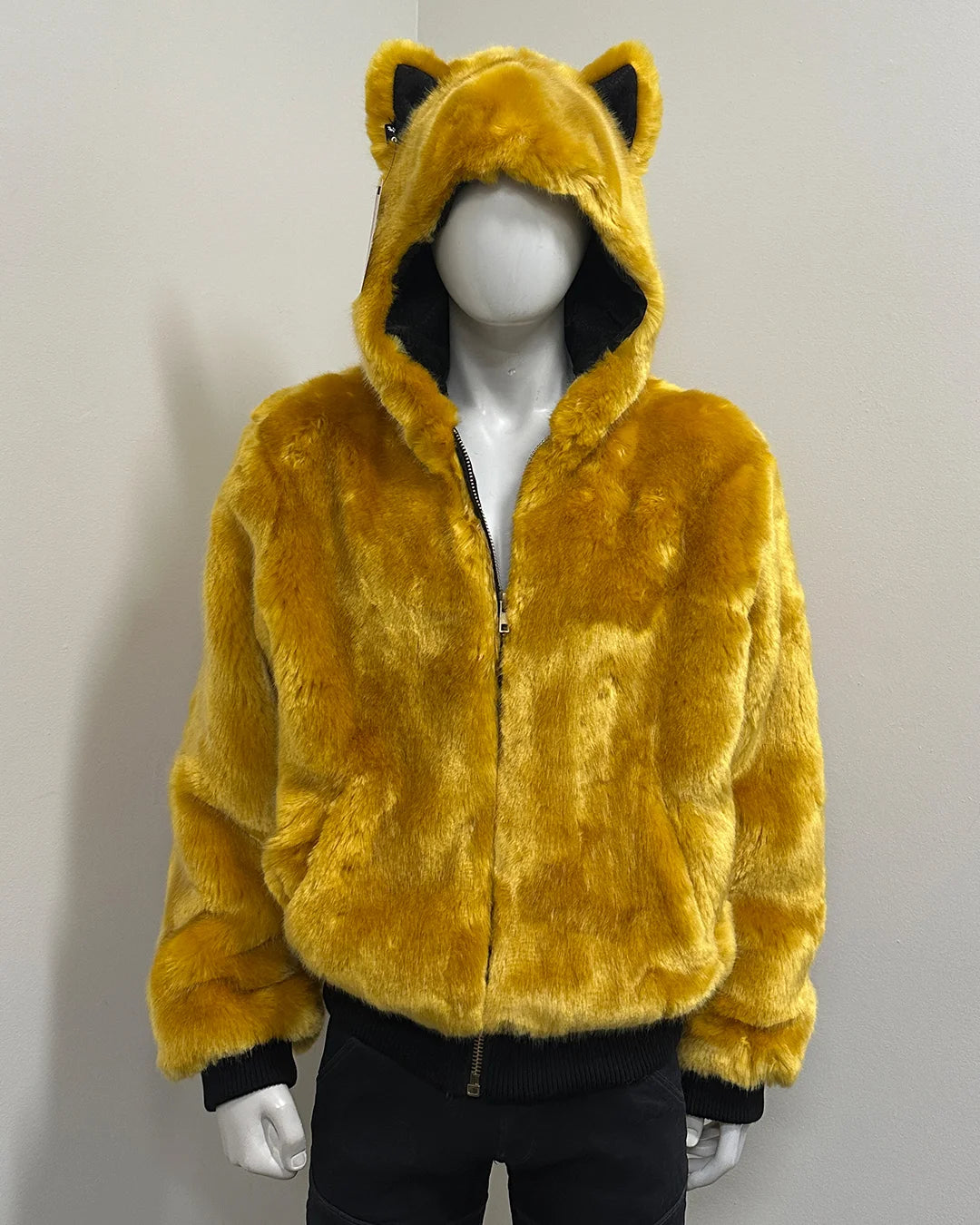 *Last Stock* Luxe Classic Bomber Jacket | Golden Wolf - Large