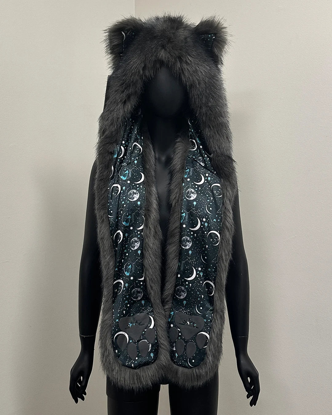 *Almost Purfect* C.E. Luxe Faux Fur SpiritHood | Astro Wolf