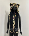 *One Of A Kind* Pink Spotted Faux Fur Hood | Leopard