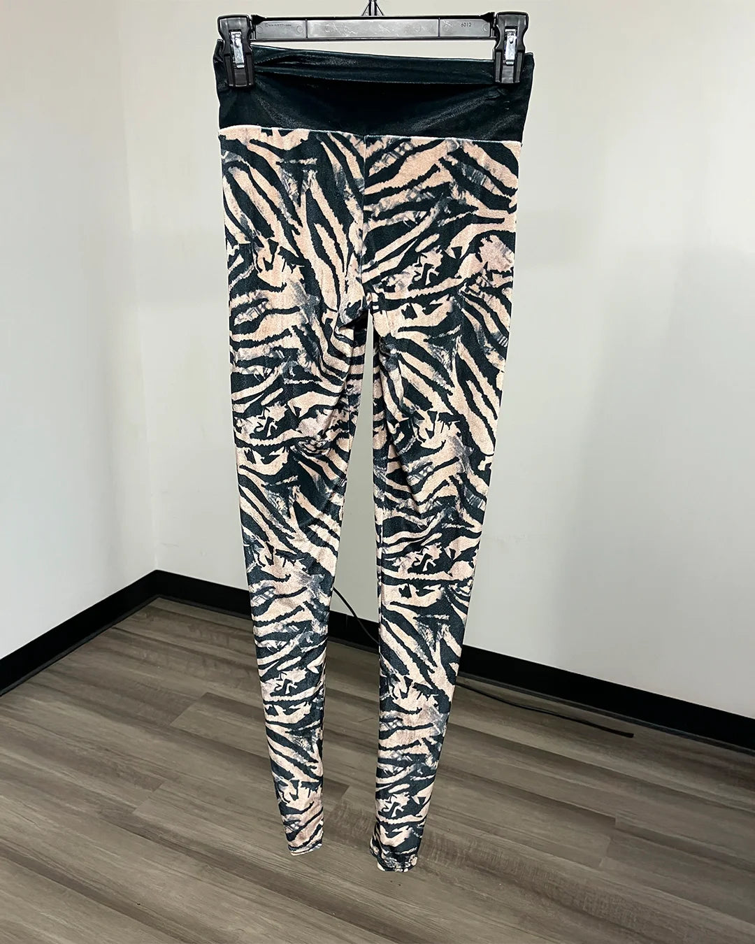 *One Of A Kind / Prototype* Black & Tan Zebra Leggings - XS-SMALL