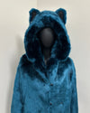 *Almost Purfect* Classic Blue Faux Fur Coat | Royal Wolf -XSmall