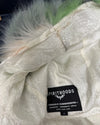 *Almost Purfect* Hooded Faux Fur Bomber Jacket | Emerald Hummingbird - Medium