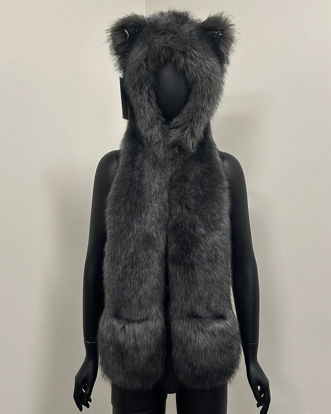 *Almost Purfect* C.E. Luxe Faux Fur SpiritHood | Astro Wolf