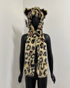 *One Of A Kind* Pink Spotted Faux Fur Hood | Leopard