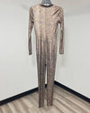 *Almost Purfect / Sample * Metallic Bodysuit Full | Bronze Python - SMALL
