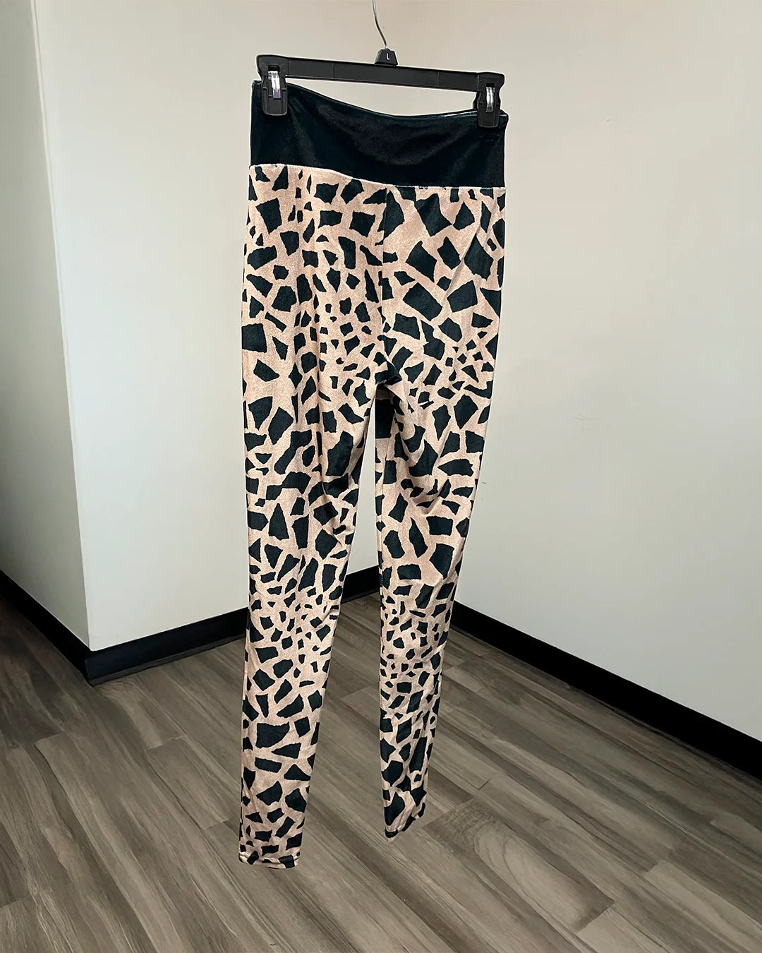 *One Of A Kind / Prototype* Highrise Velvet Giraffe Leggings - SMALL
