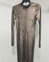 *Almost Purfect / Sample * Metallic Bodysuit Full | Bronze Python - SMALL