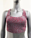 *Sample* Burnout Velvet Crop Tank Top | Ruby Leopard - Small
