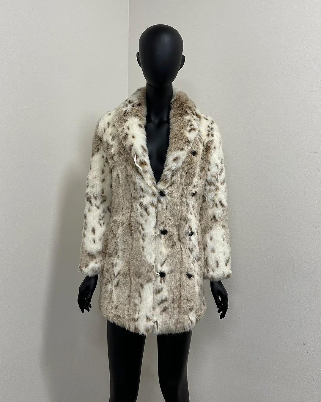 *Almost Purfect* Faux Fur Coat | Siberian Snow Leopard -XXSmall