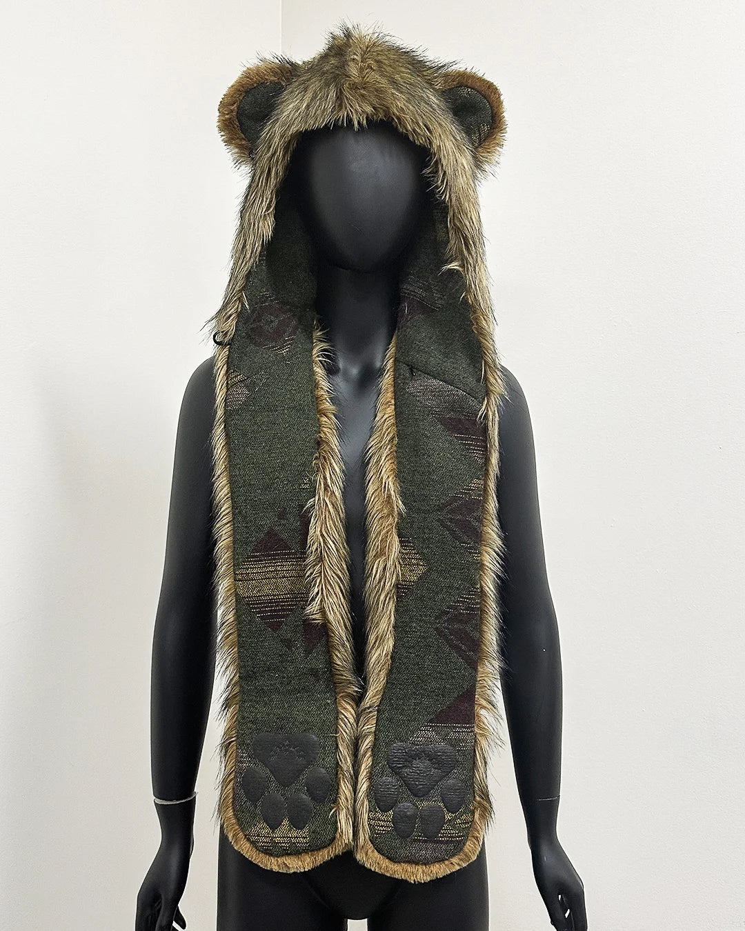 *Last Stock* C.E. Faux Fur SpiritHood | Grizzly Bear Italy