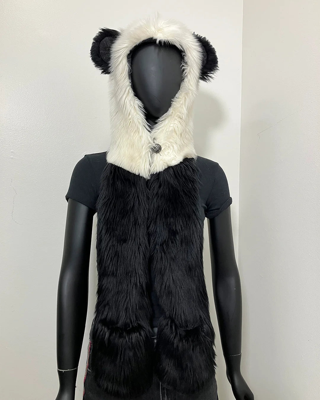 *Almost Purfect* C.E. Faux Fur SpiritHood | Panda