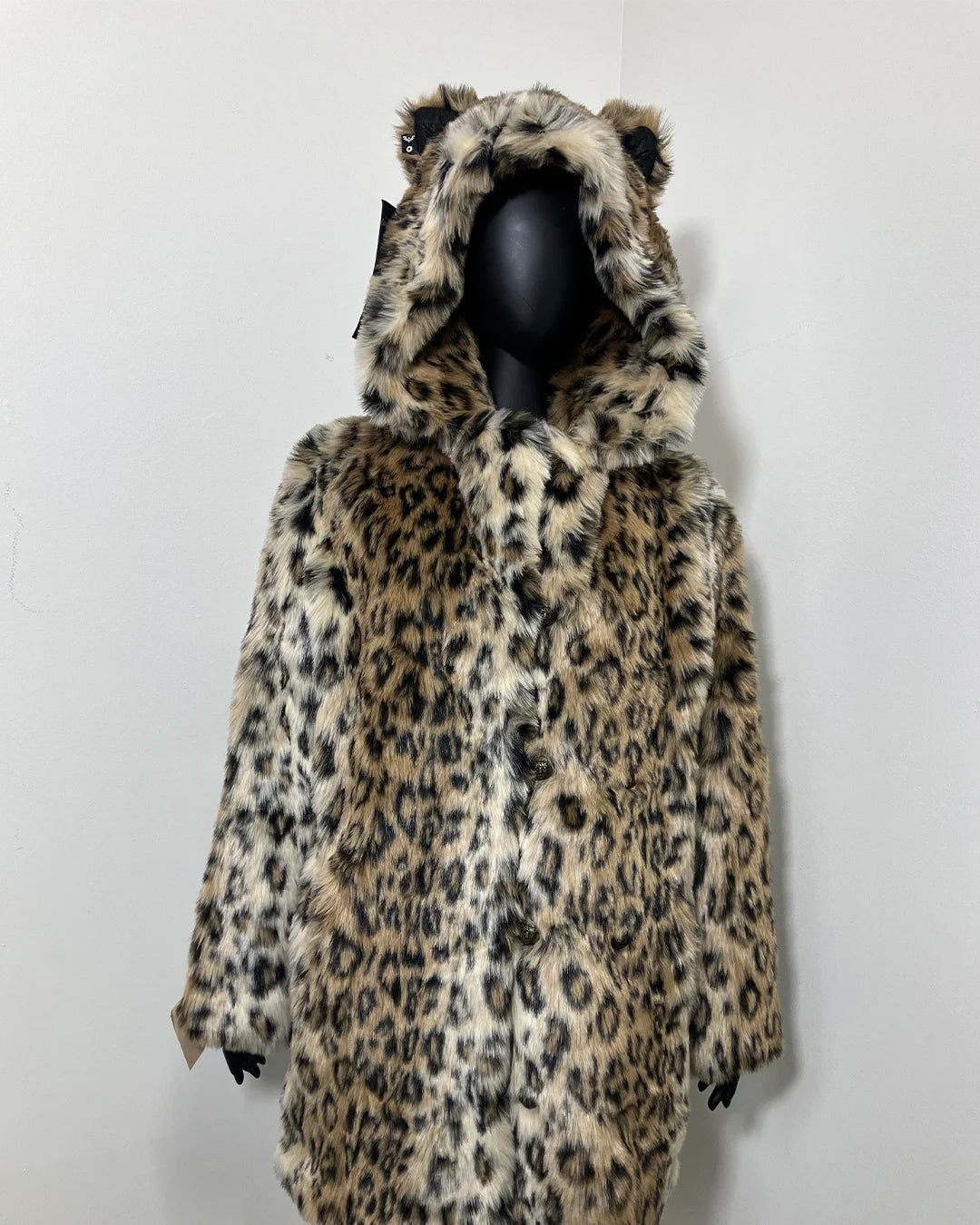 *Last Stock* Classic Faux Fur Coat | Leopard - MEDIUM