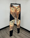 *Sample* Velvet Leggings | Contrast Tiger - MEDIUM