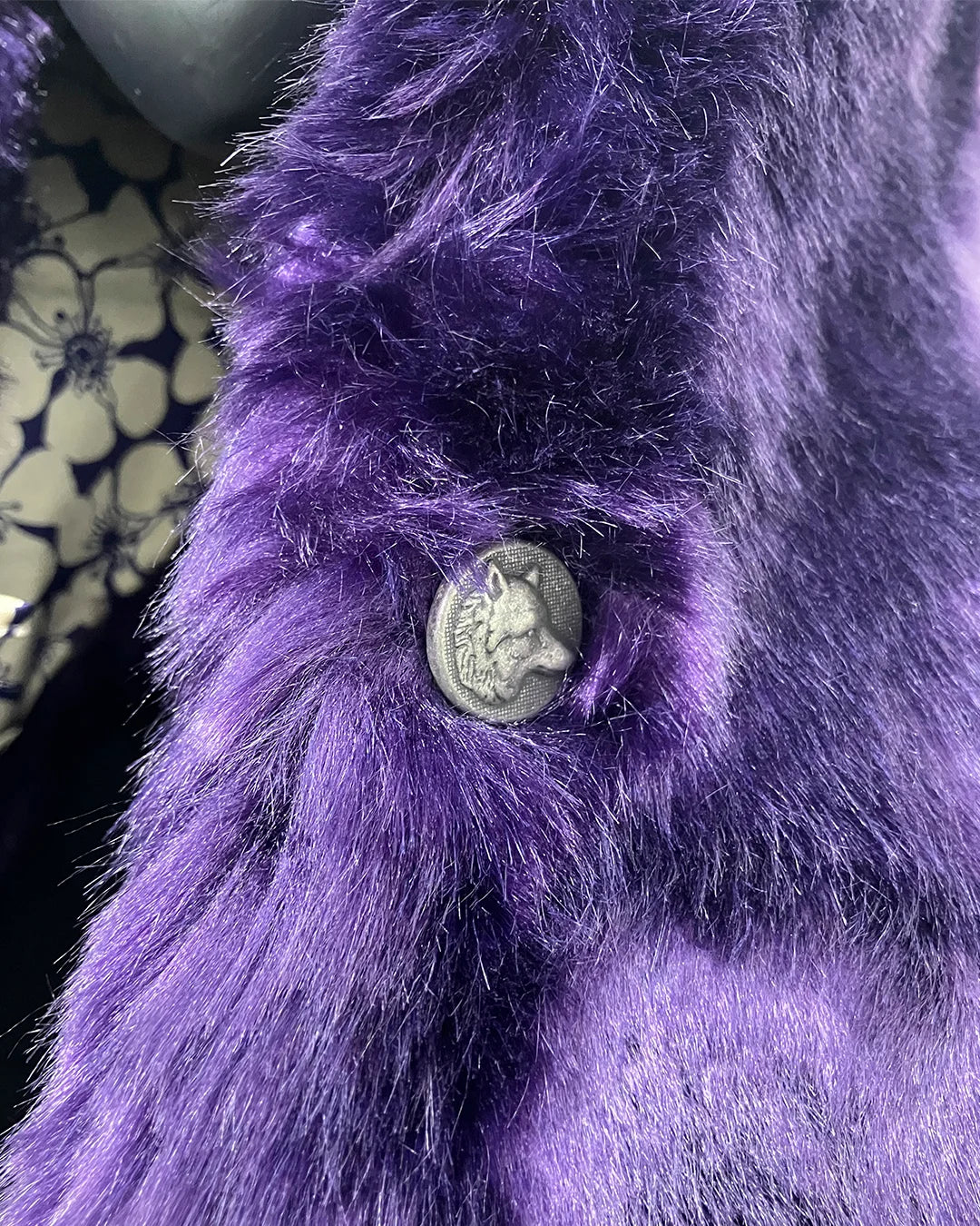 *Almost Purfect* C.E. Luxe Faux Fur SpiritHood | Violet Wolf