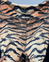 *Sample* Velvet Leggings | Contrast Tiger - MEDIUM