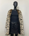 *Last Stock* C.E. V-Neck Faux Fur Coat | Leopard - MEDIUM