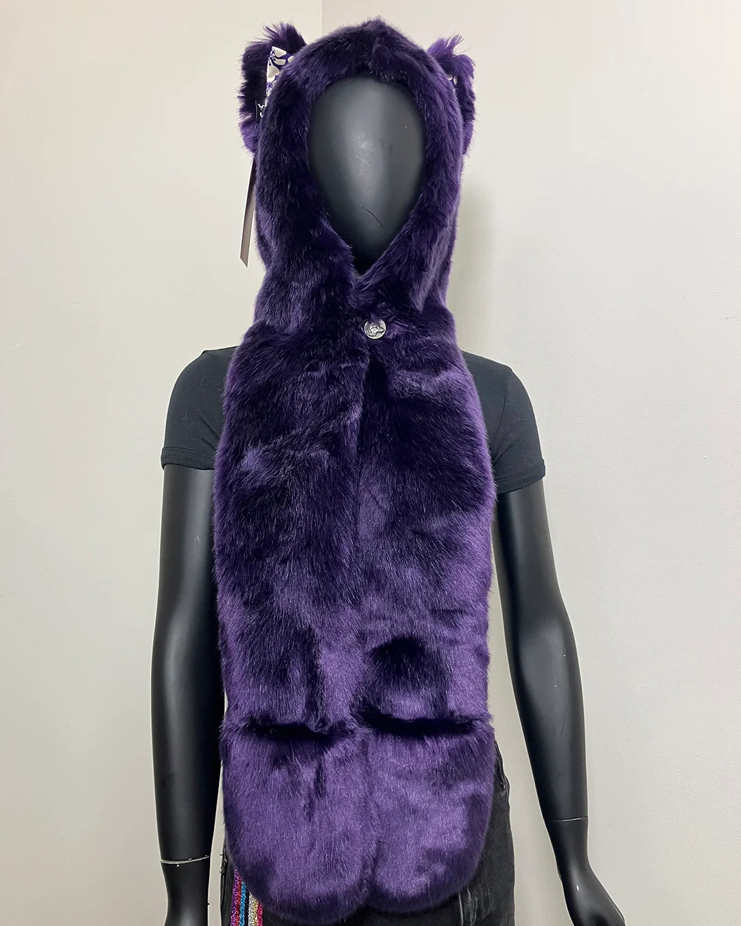 *Almost Purfect* C.E. Luxe Faux Fur SpiritHood | Violet Wolf