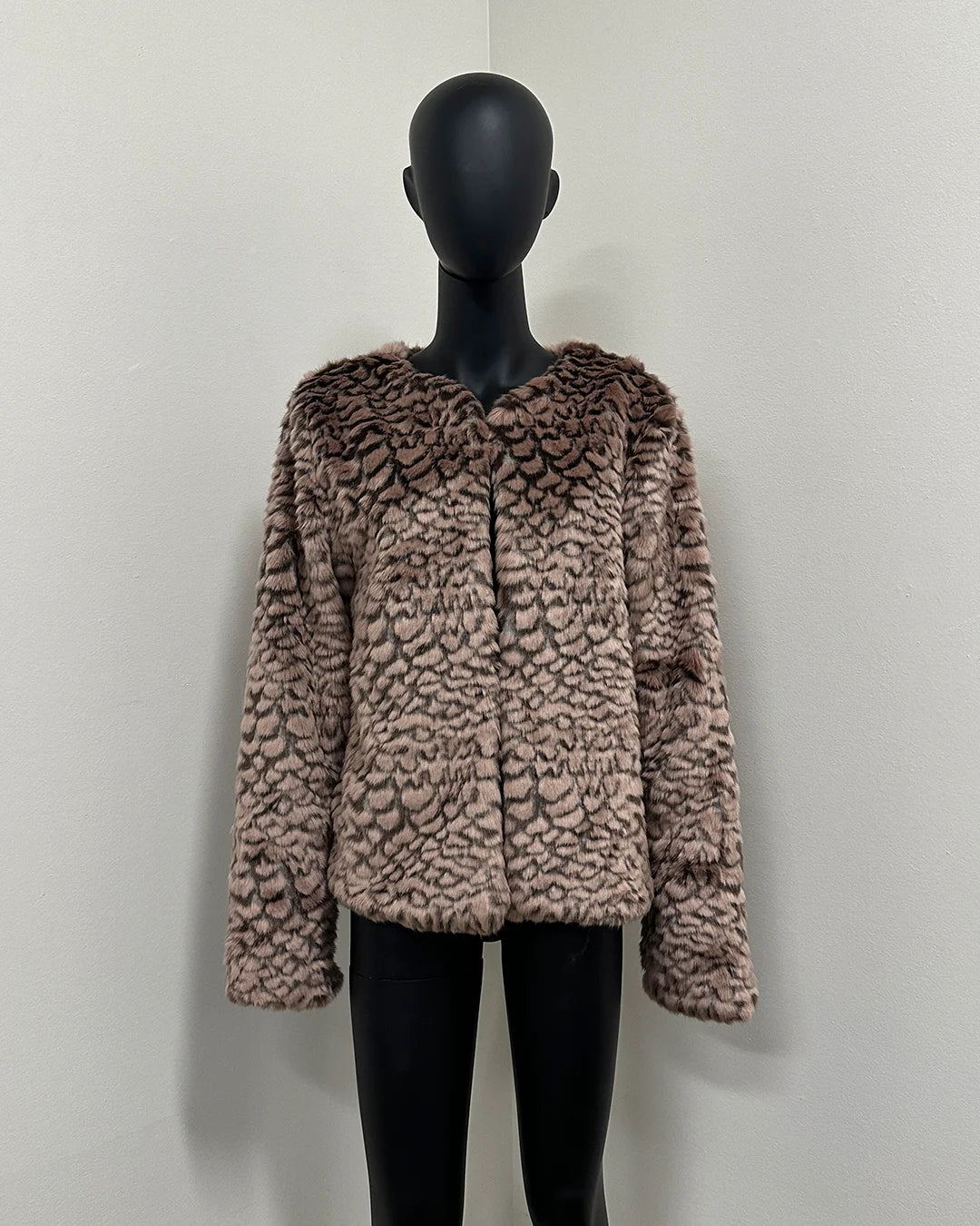 *One Of A Kind* Faux Fur Bomber Jacket | Mermaid - Medium